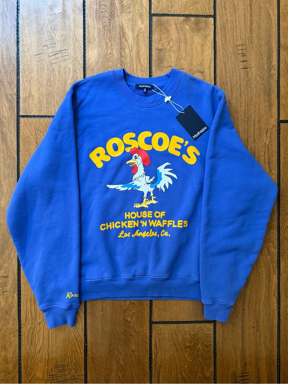 NWT Madhappy x Roscoe's Fleece Crewneck